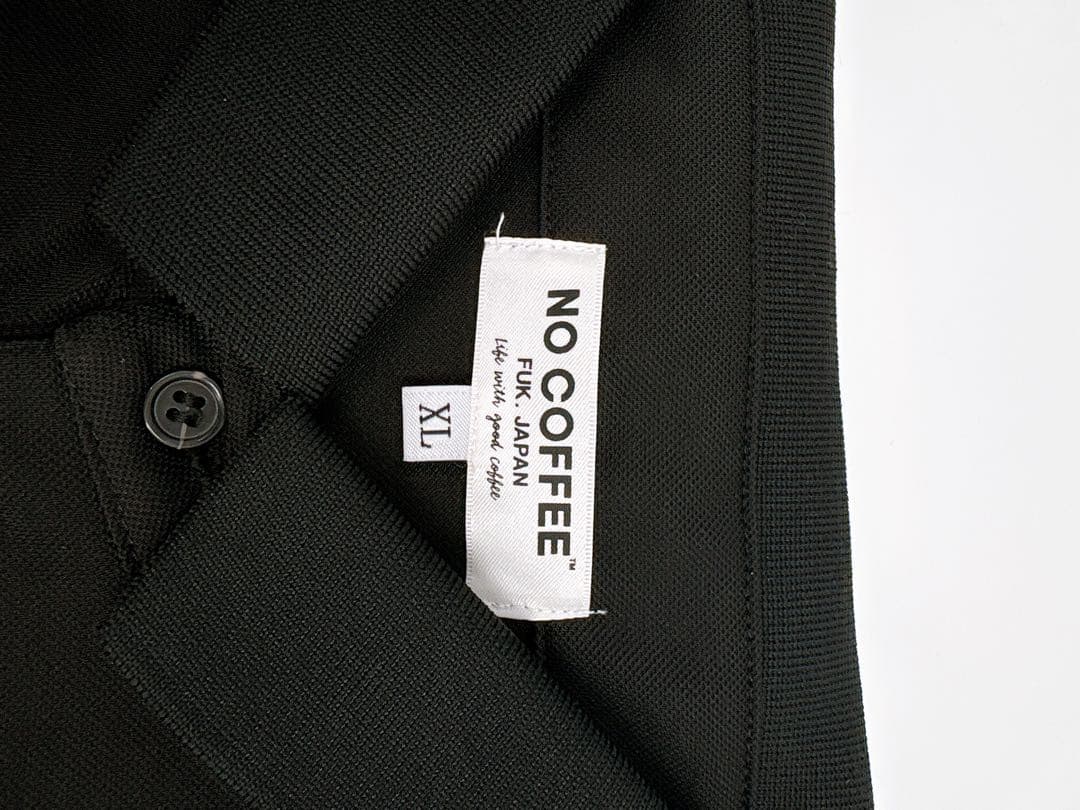 美品 NO COFFEE CLUBHAUS ポロシャツ 黒 半袖　コラボ　995
