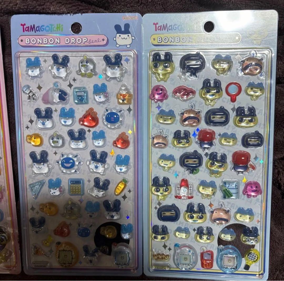 正規品　たまごっち　ボンボンドロップシール　まめっち　みみっち　くちぱっち　4種