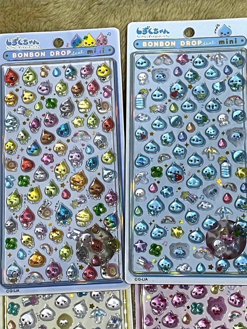 国内正規品ボンボンドロップシールミニしずくちゃんコンプリート＋しずくの森のなかま