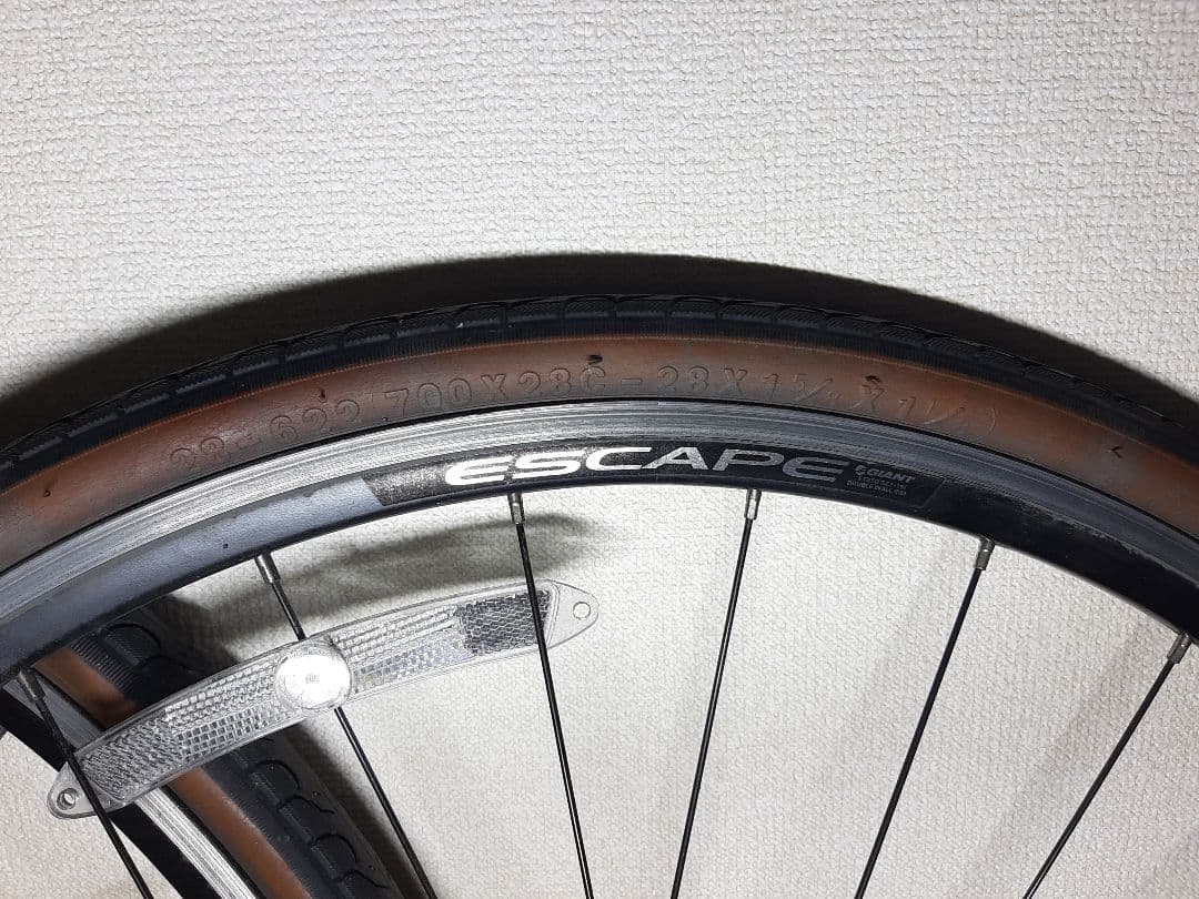 ジャイアント エスケープシリーズホイール 700C 前後セット タイヤ付き