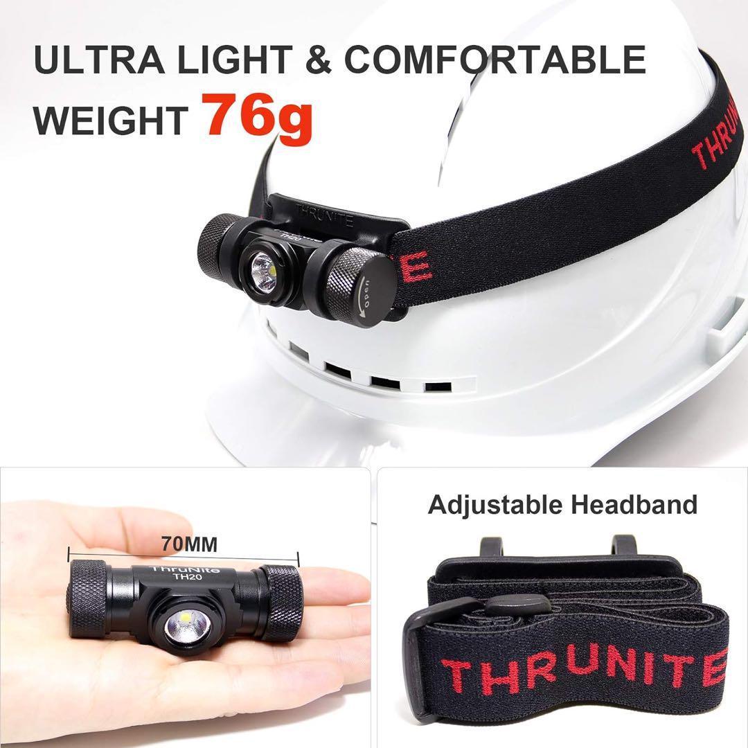 ThruNite TH20 ヘッドライト（電池別売り）懐中電灯
