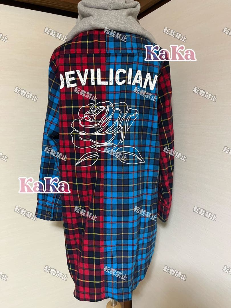 15日まで値下げ★DEVILICIAN バイカラーネルフーディー size1