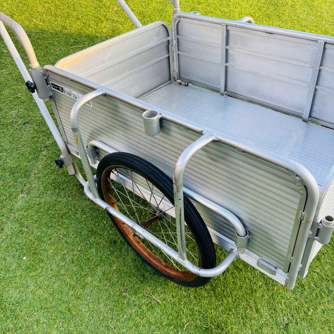 リヤカー アルミ 折りたたみ ノーパンク 耐荷重130kg 軽量 運搬