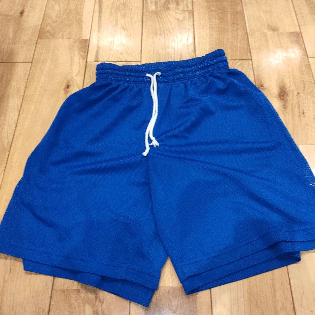 バスケットボール ユニフォーム 青 メッシュ