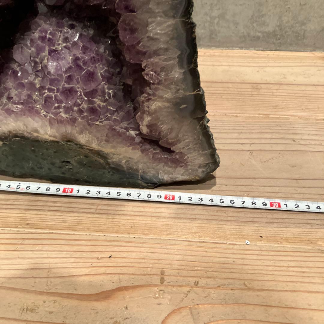 アメジストドーム　17kg 置物 オブジェ 運 風水 水晶 原石 置物 紫水晶