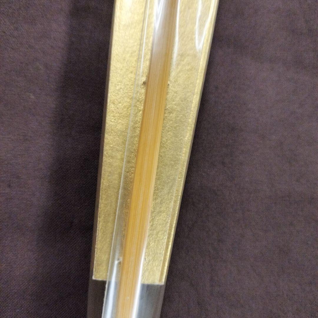 京扇堂　日本舞踊　舞扇子　桐箱ケース付き　未使用品　金色