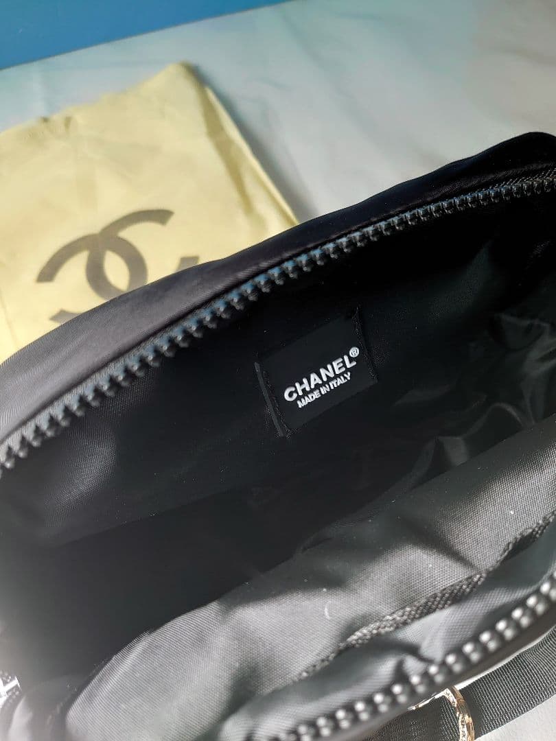CHANEL ブラック トートバッグ カメリアチャーム　⑤チャーム
