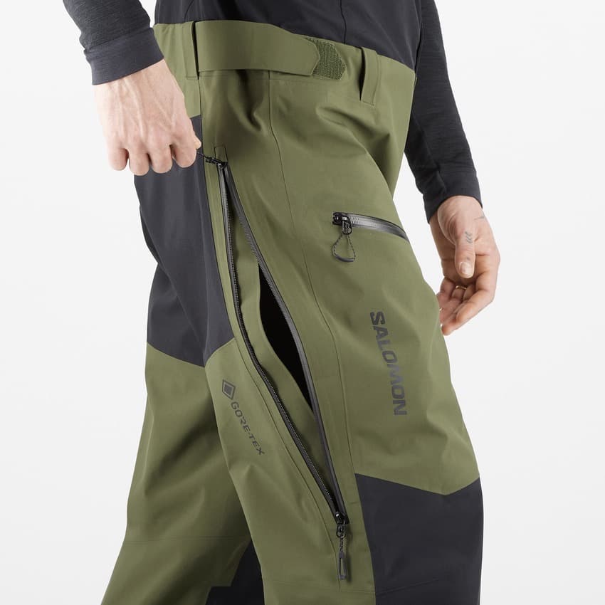 サロモン メンズ シェルビブパンツ S MOON PATROL GORETEX