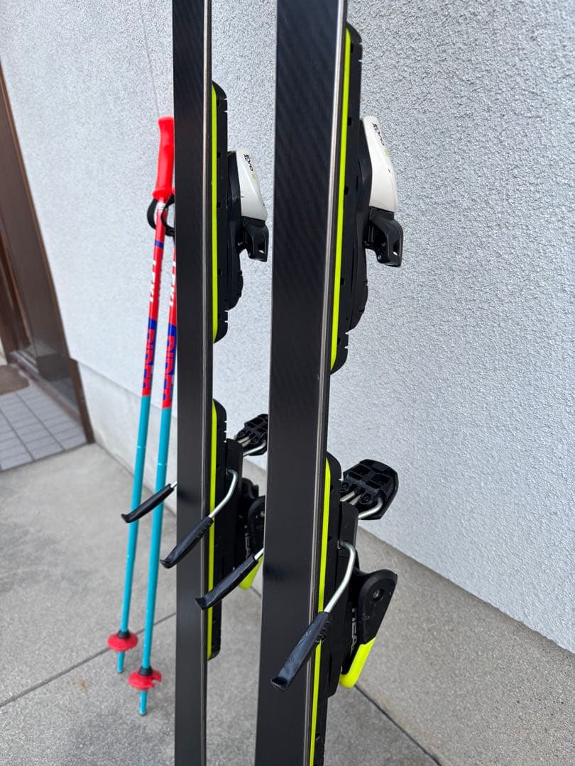 HEAD GSスキー板　R14 138センチ　レキのストック付き　90センチ