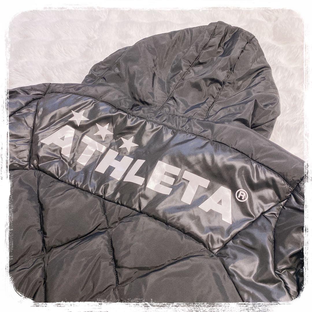 極美品 ATHLETA ダイヤモンドキルティング ベンチコート ブラック M