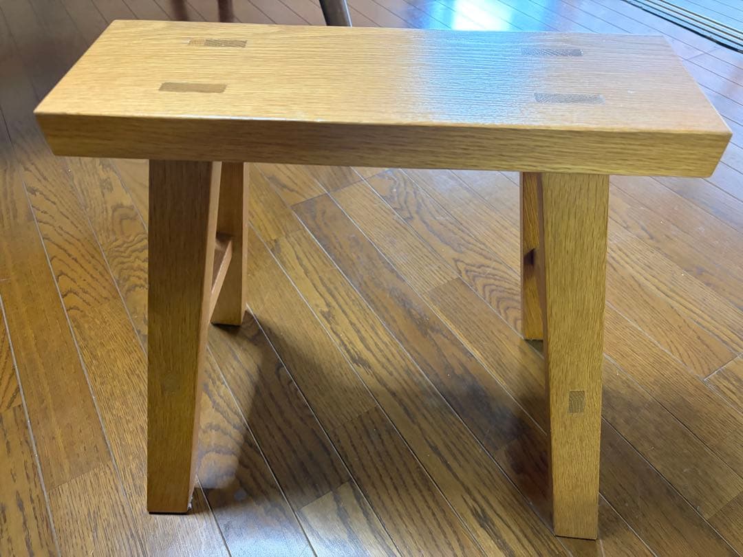 【極美品】無印良品 無垢材ベンチ・小 オーク材 廃盤品