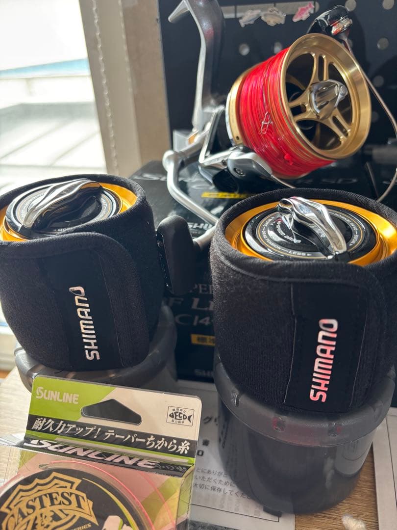 シマノ 13 サーフリーダーSD CI4+ 35 2台セット 夢屋スプール付