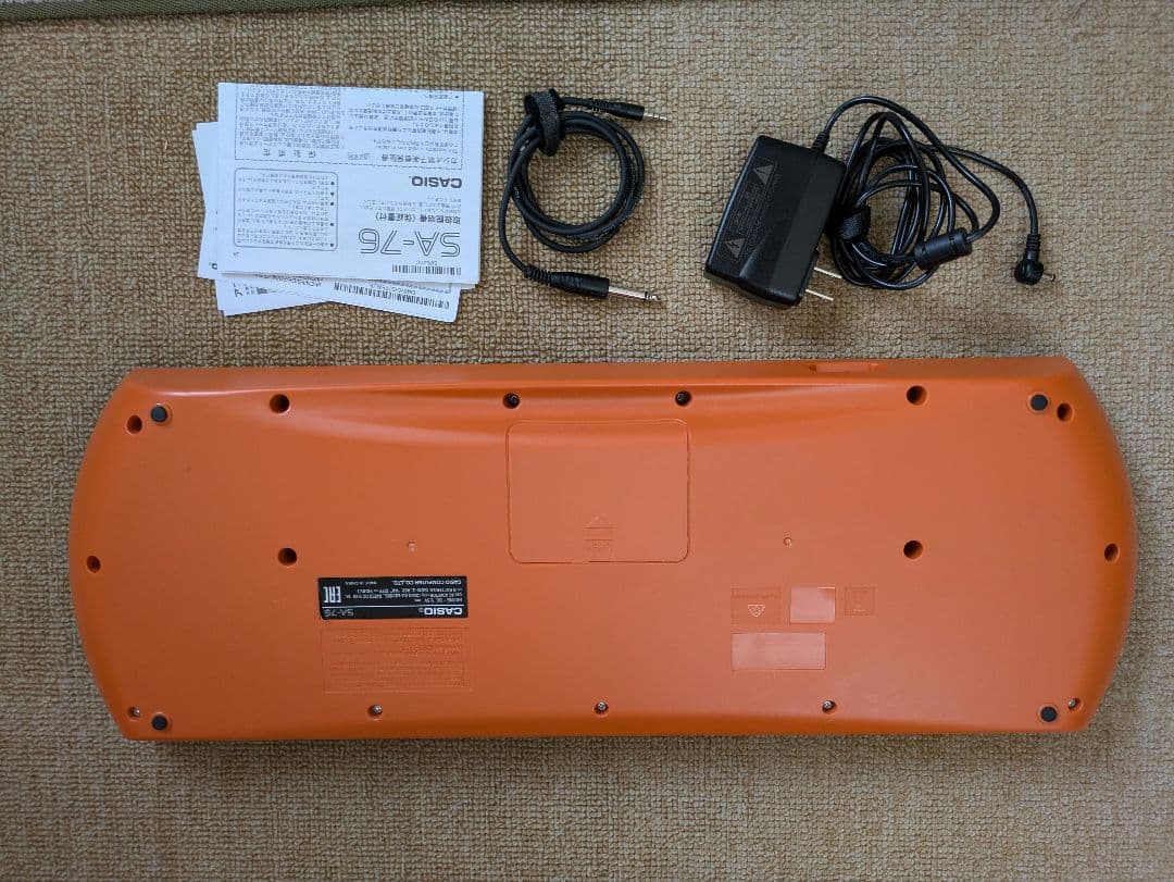 CASIO SA-76 キーボード 61鍵盤 アダプター付
