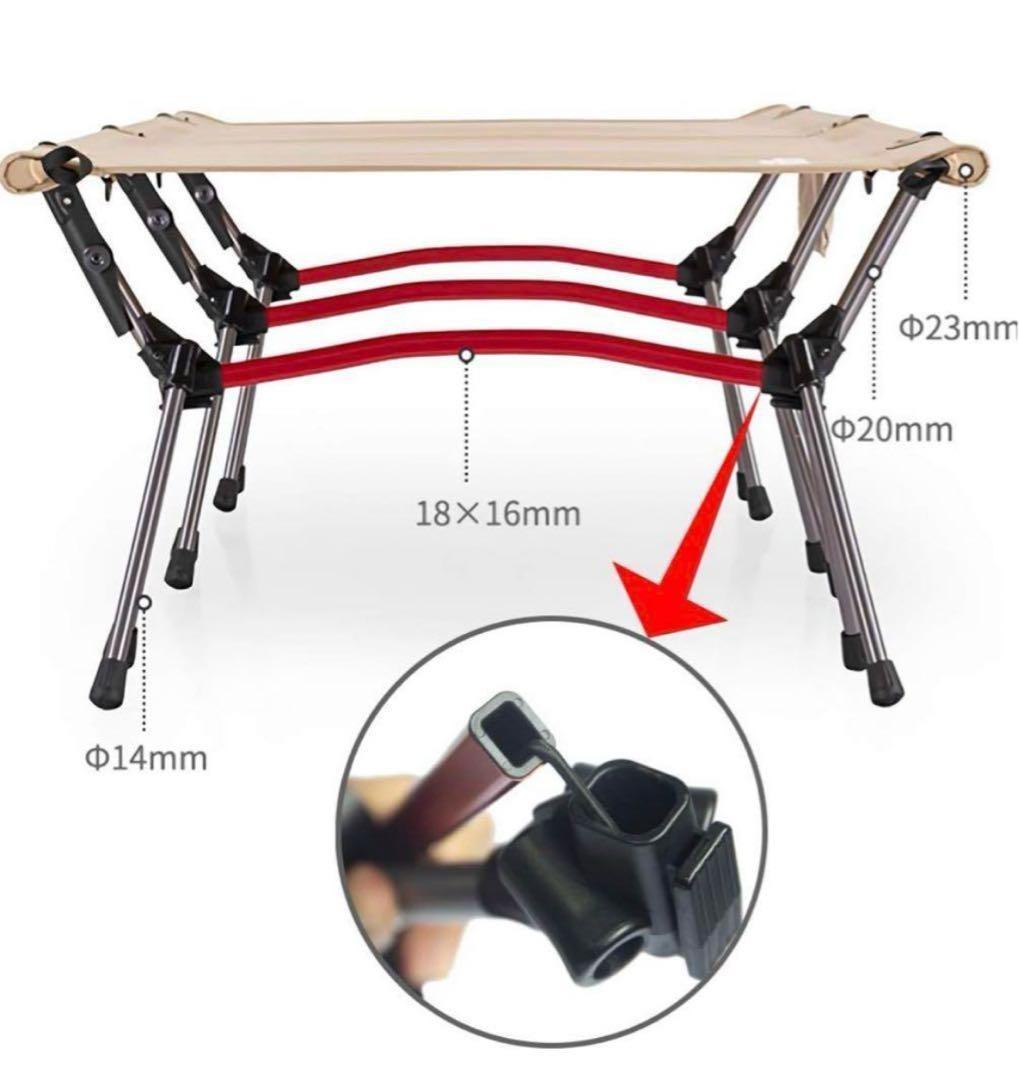 Naturehikeアップグレード アルミベッド 折畳キャンプコット カーキ色