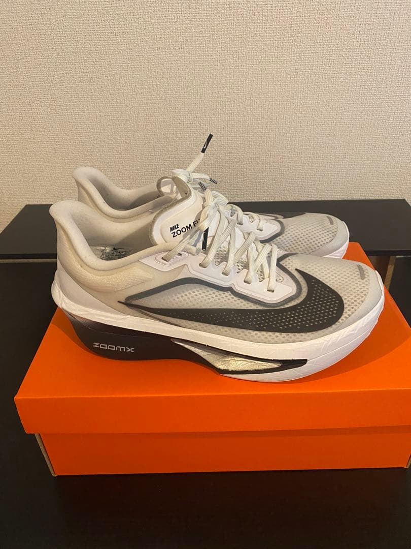 ズームフライ6 27cm Nike ZoomXスパイクシューズ ホワイト/グレー