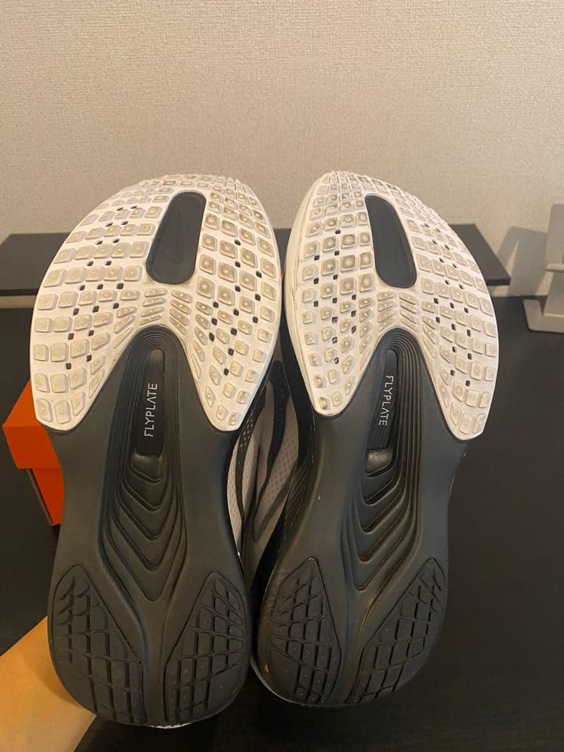ズームフライ6 27cm Nike ZoomXスパイクシューズ ホワイト/グレー