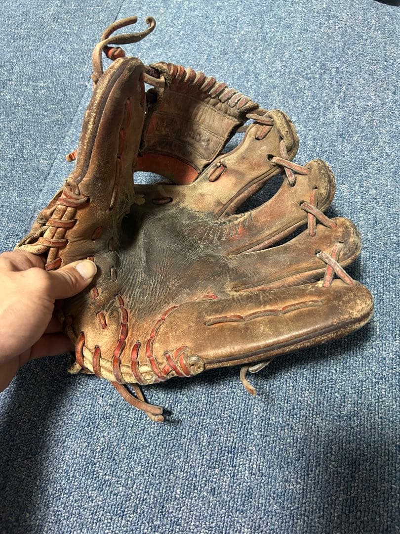 硬式野球グローブ ブラウン 使用感あり