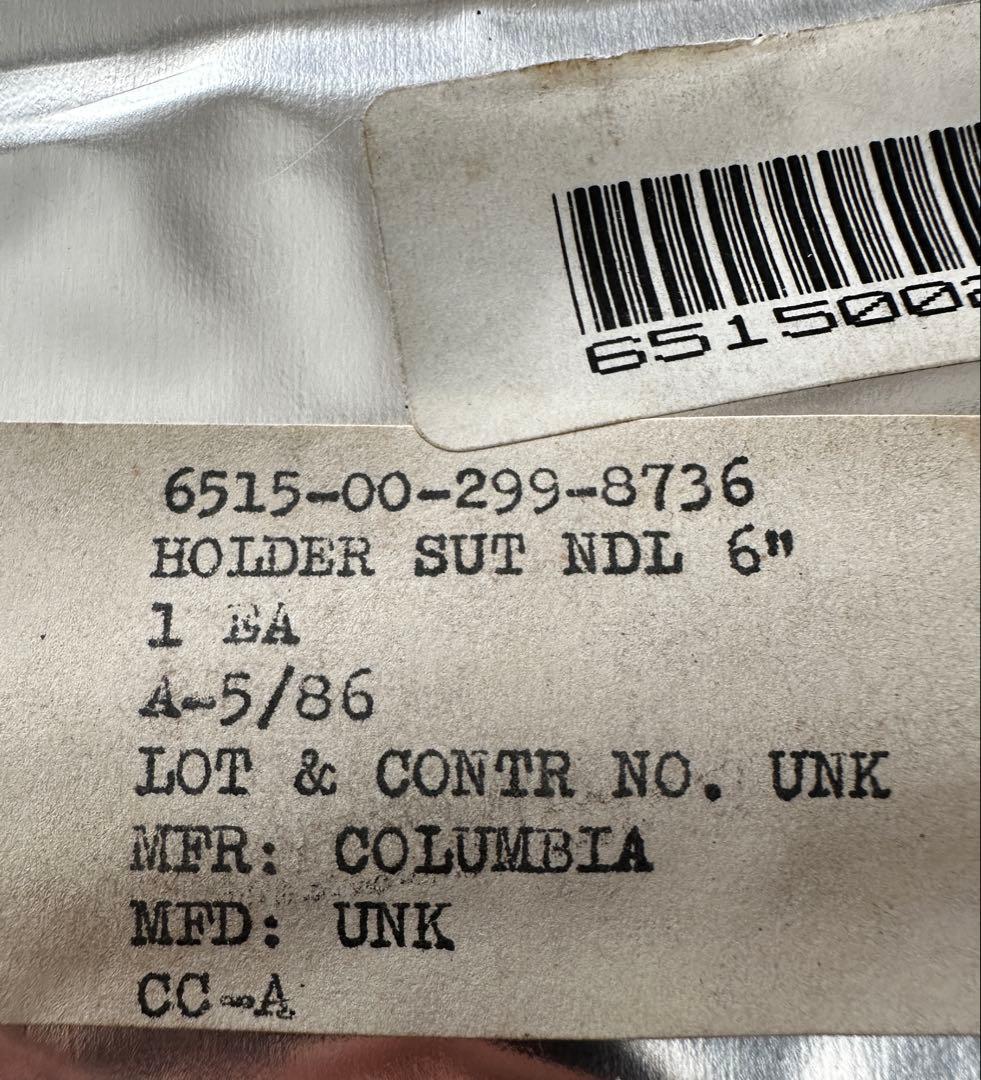 米軍　HOLDER SUT NDL