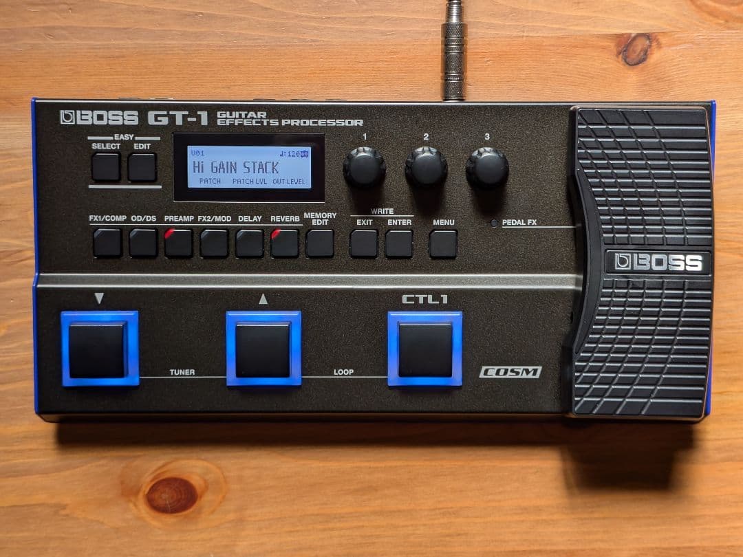 BOSS GT-1 専用アダプター 教本付き ギターエフェクター