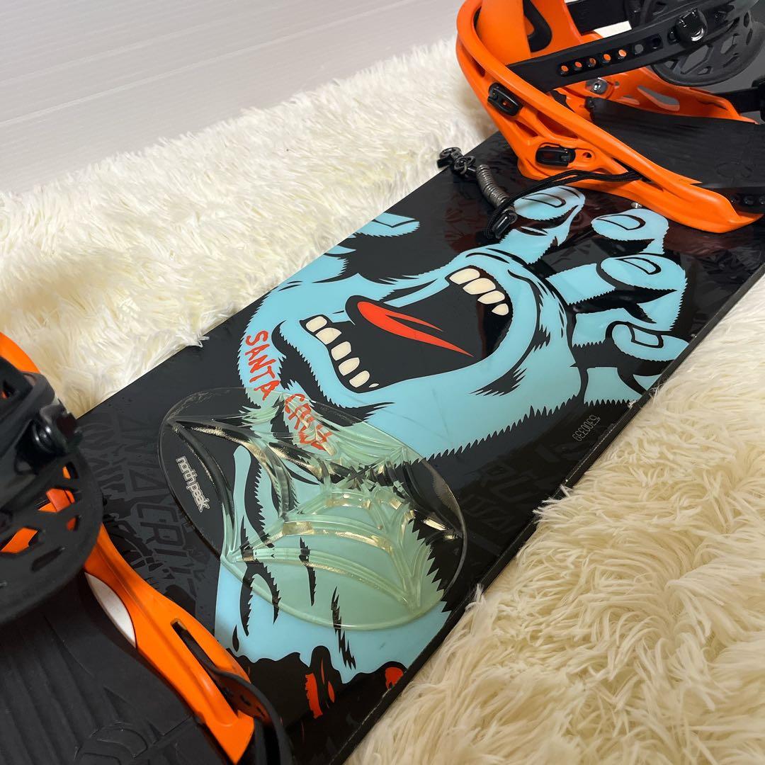 SANTA CRUZ スノーボード144cm FLUX TT ケース3点セット
