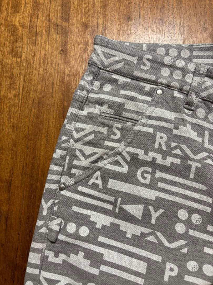【再値下げ！】PEARLYGATE 幾何学模様パンツ グレー