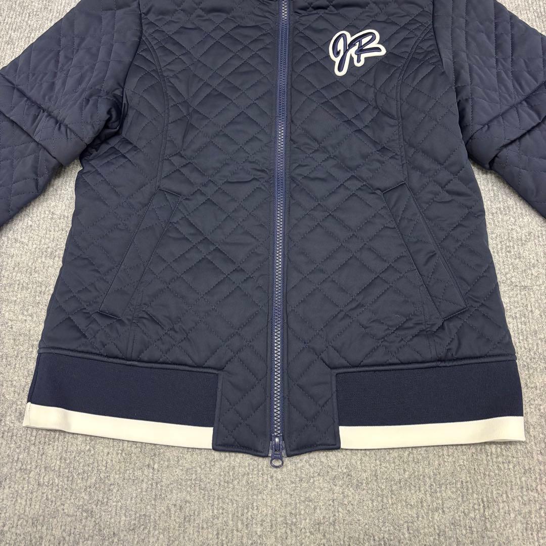 美品　JUN&ROPE　ゴルフアウター　キルト　2WAY　長袖半袖　L　ネイビー