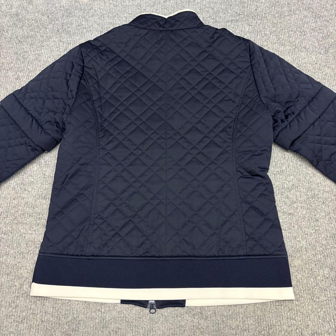 美品　JUN&ROPE　ゴルフアウター　キルト　2WAY　長袖半袖　L　ネイビー