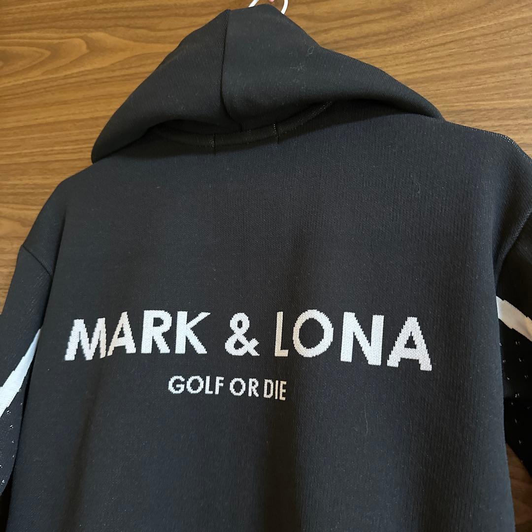 週末セール☆新品未使用☆MARK&LONA ニット パーカー S ブラック