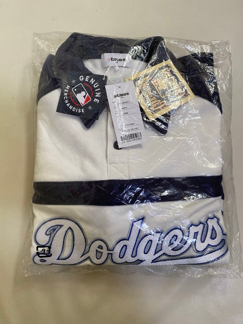 Dodgers atmos ラガーシャツ　長袖スウェットシャツ