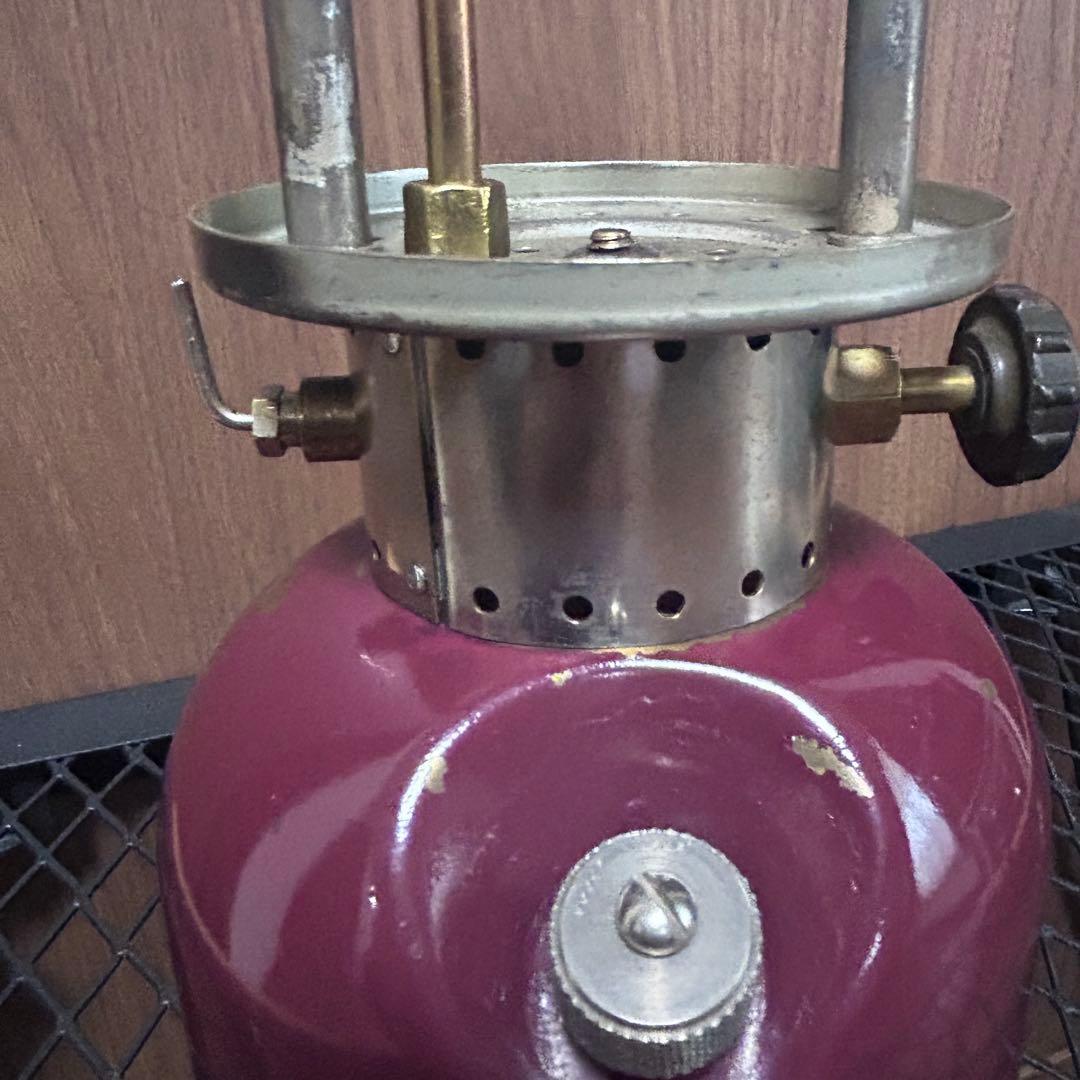 整備済み‼️☆Coleman 242B Custom lantern☆バーガンディ