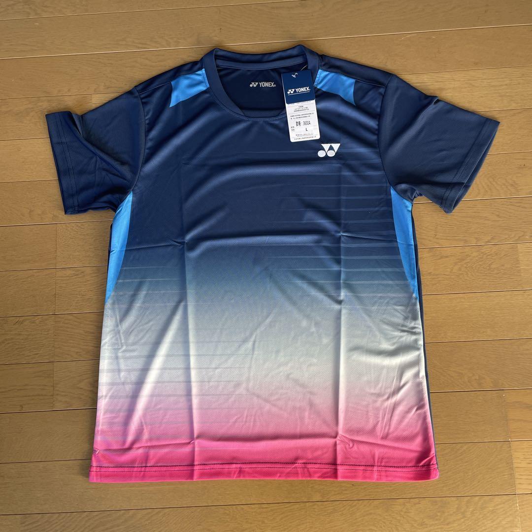ヨネックス　YONEX ゲームシャツ　新品　サイズLブルー