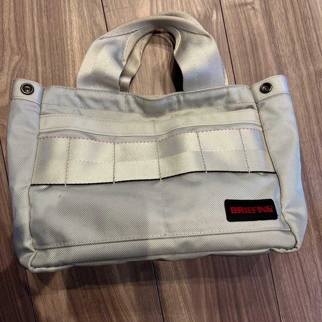 BRIEFING シルバートートバッグゴルフカートバックシルバー美品　即日発送