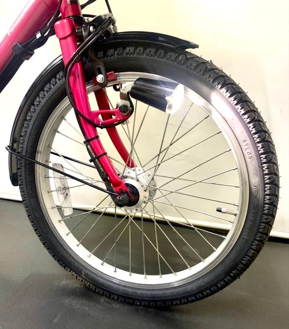 1年保証 パナソニック　ギュットミニ　20インチ　ピンク色　電動アシスト自転車