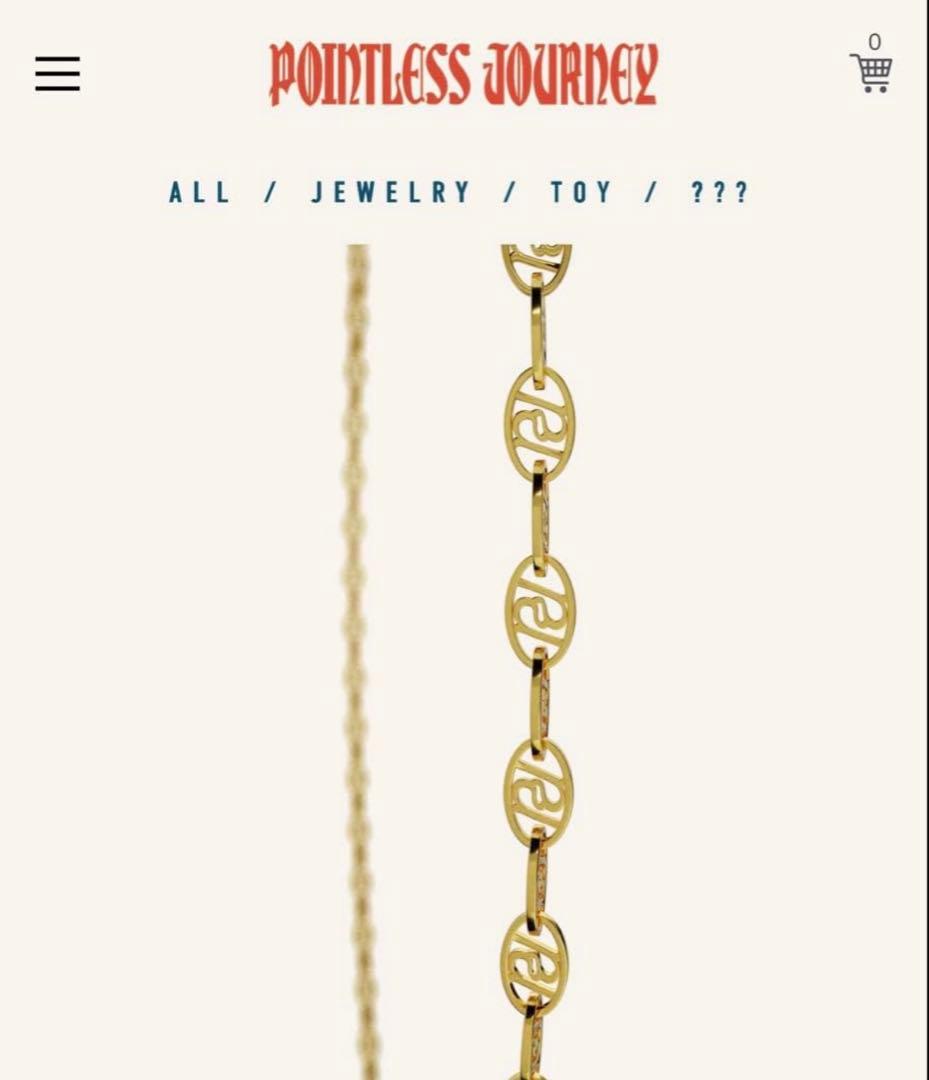 pointless journey CHAIN NECKLACE GOLD 新品