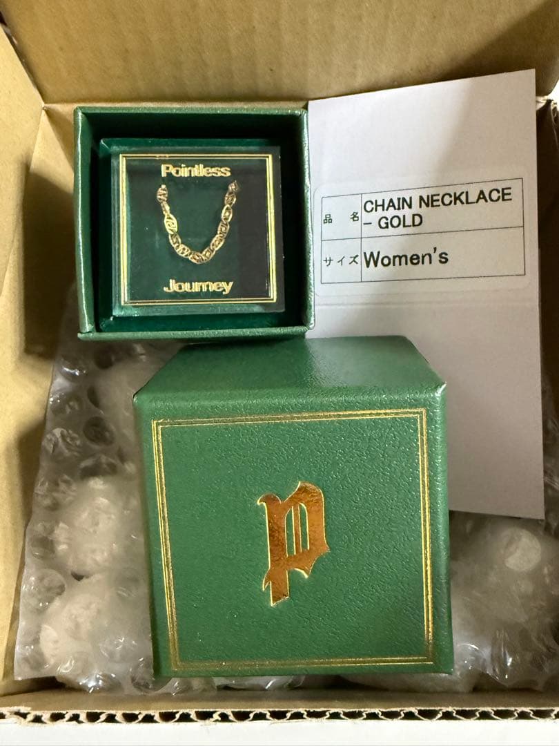 pointless journey CHAIN NECKLACE GOLD 新品