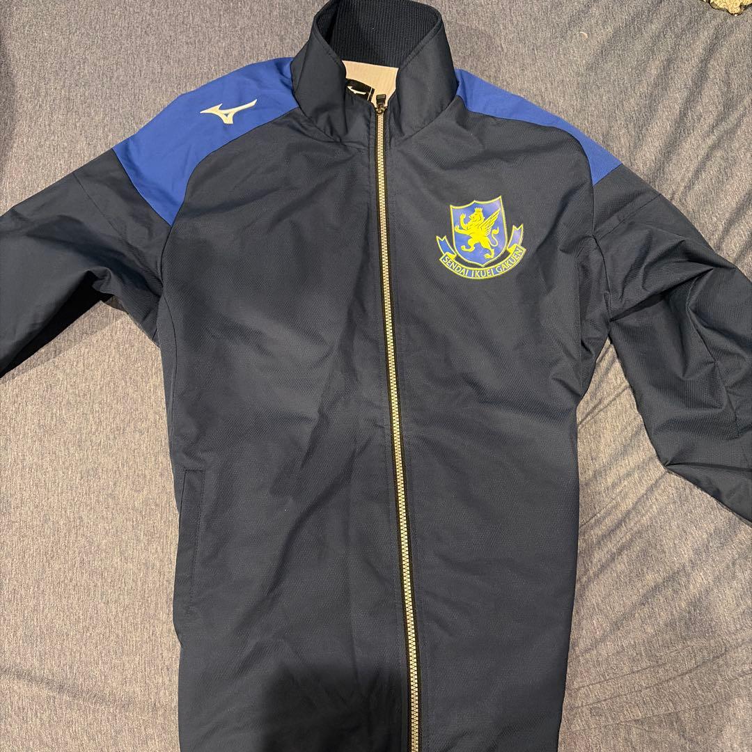 仙台育英ラグビー非売品 Mizuno フルジップジャケット