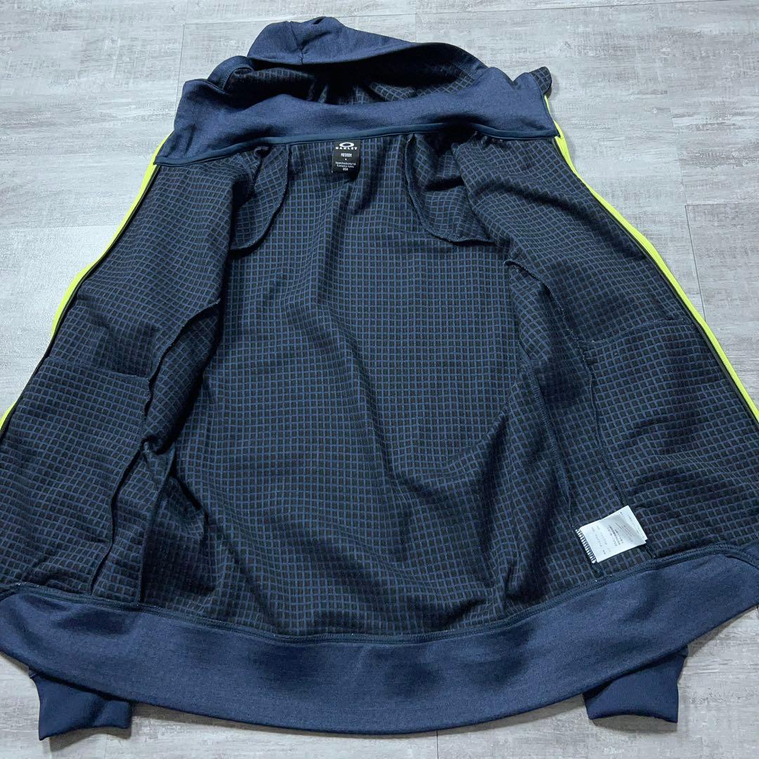 美品 OAKLEY オークリー ジャージ セットアップ 上下 ロゴ ネイビー M