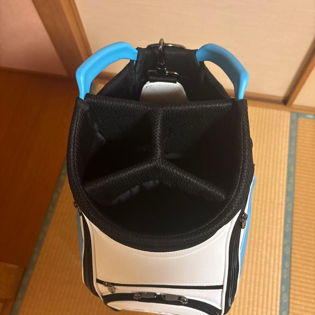SRIXON キャディバッグ ホワイト/ブルー　フード付き