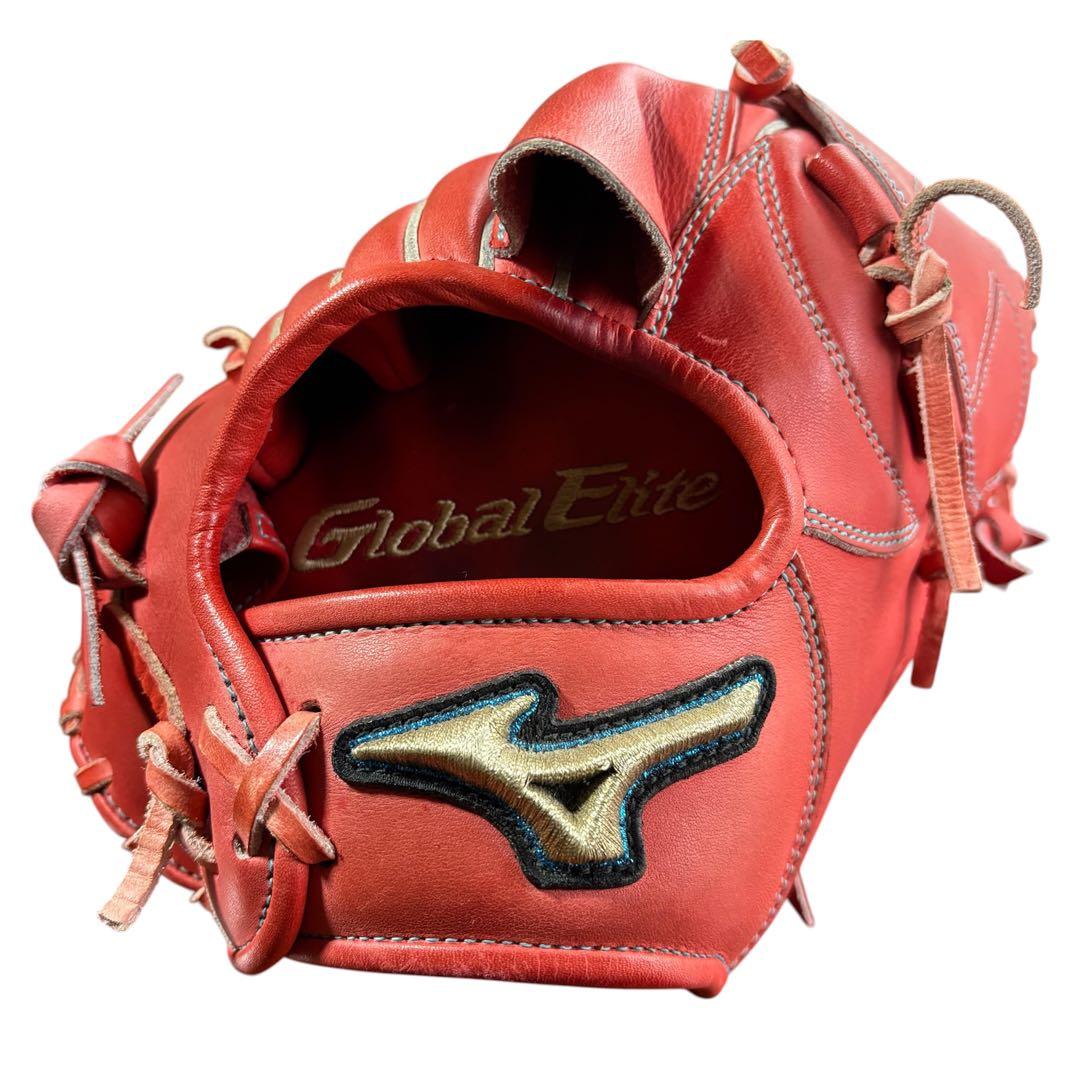 【美品】MIZUNO GLOBAL ELITE 軟式投手用グローブ 10周年記念