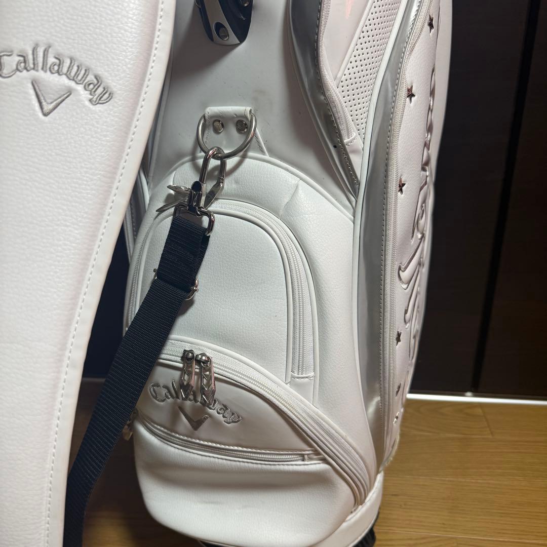 Callaway ゴルフバッグ キャディバッグ ホワイト シルバー