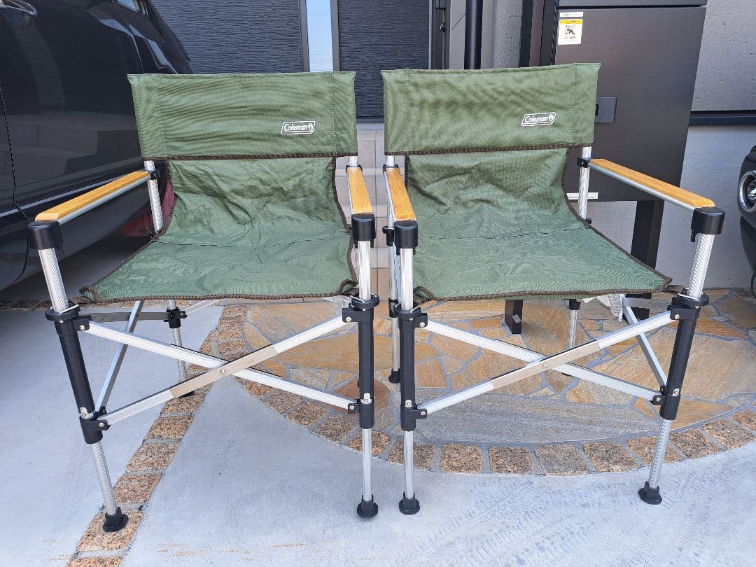 【超美品】Coleman　ツーウェイ　キャプテンチェア　グリーン　【2脚セット】