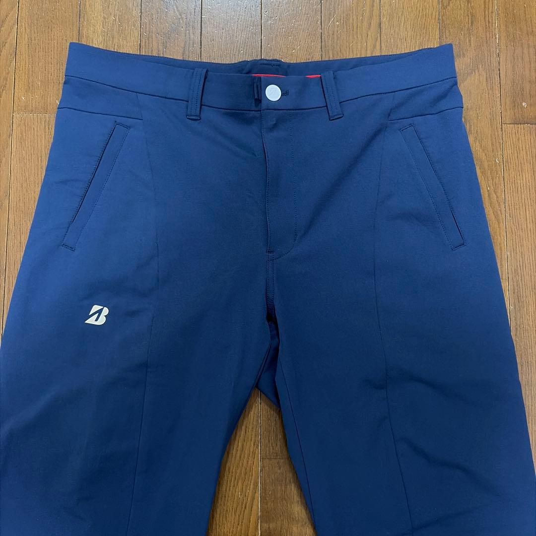 【中古】BRIDGESTONE GOLF ストレッチパンツ ネイビー系96㎝