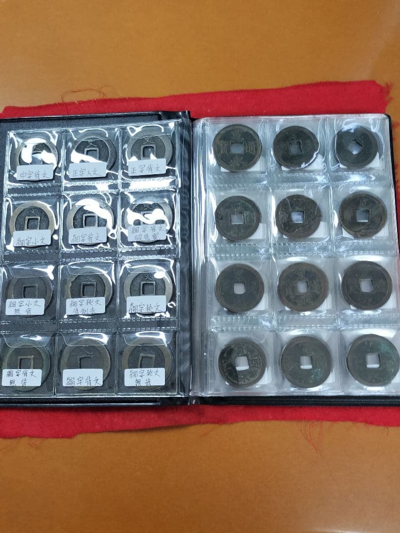 古銭 寛永通宝 96種類セット。アルバム入り 比較的に状態の良い物を集めました