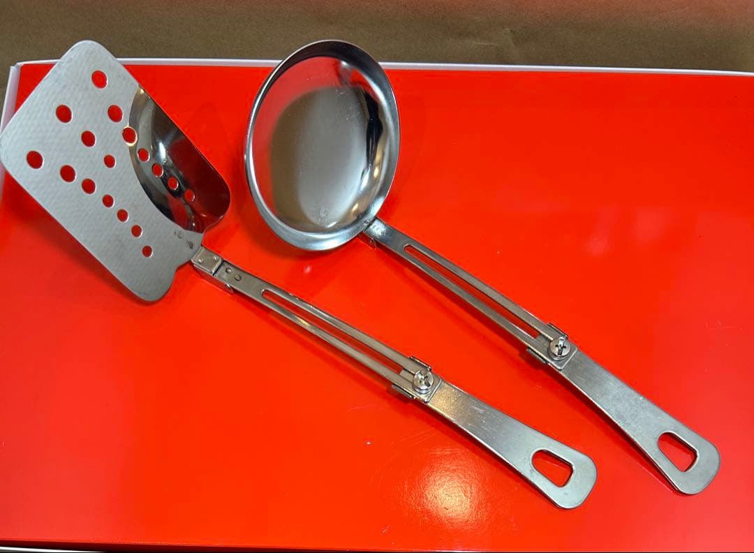 キャプテンスタッグ　クッカーセット　ごはん炊きクッカー　フライ返し、お玉　付き