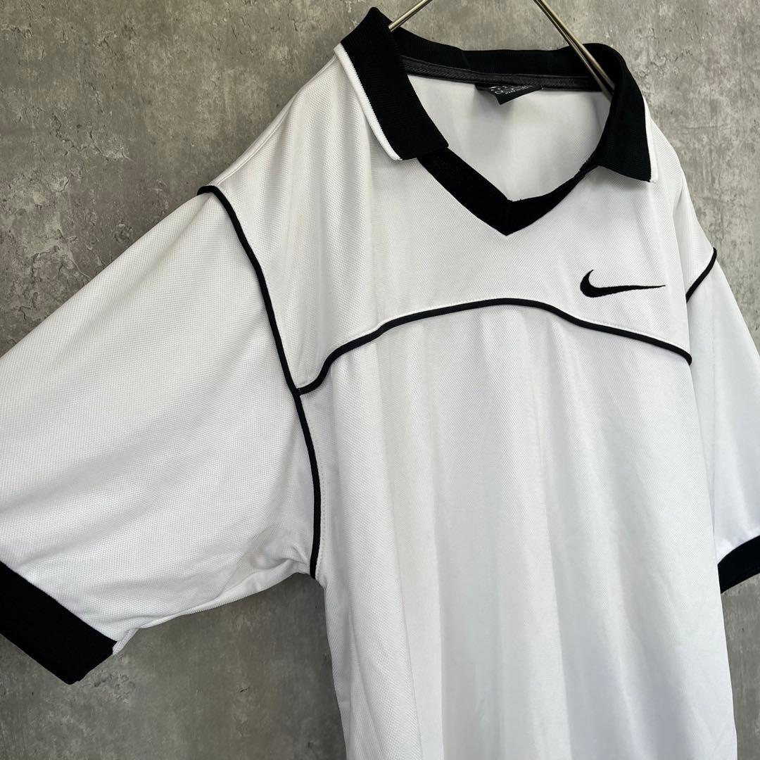 【USA製】NIKE アガシ 半袖 シャツ ジャージ 古着 テニス