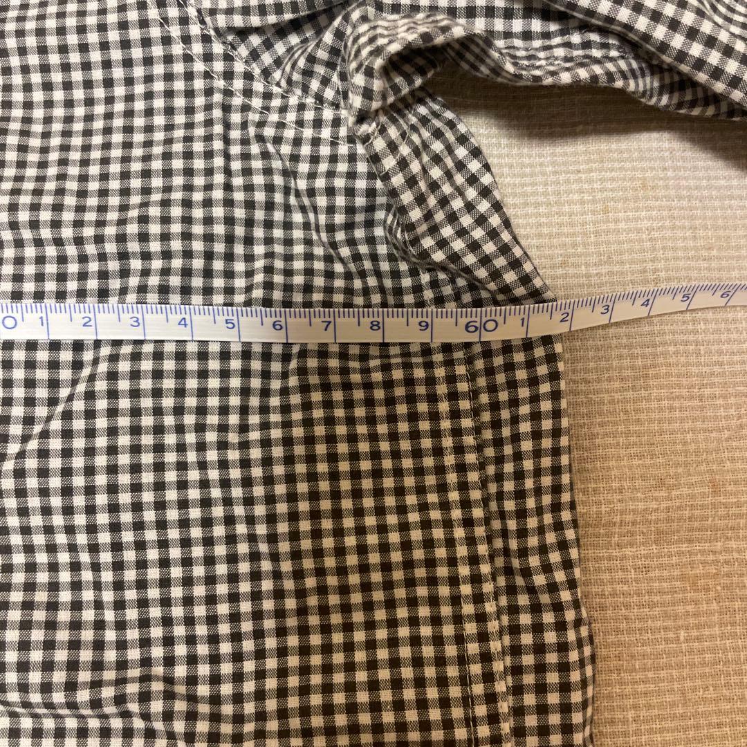 Stüssy ブラック　ホワイト　チェック柄シャツ XL オシャレポケット