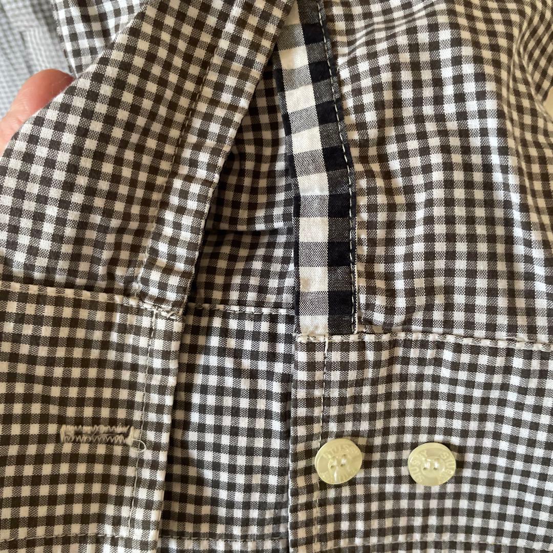 Stüssy ブラック　ホワイト　チェック柄シャツ XL オシャレポケット