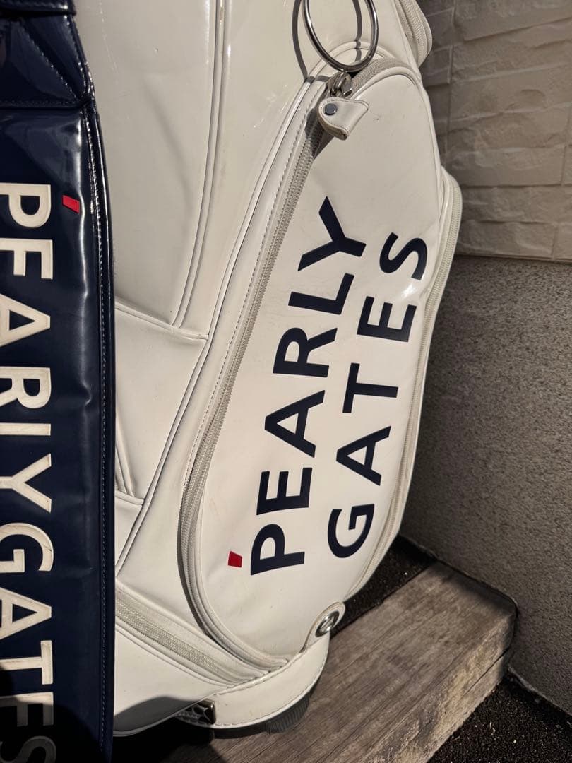 《値下げ》PEARLY GATES パーリーゲイツ キャディバッグ ホワイト