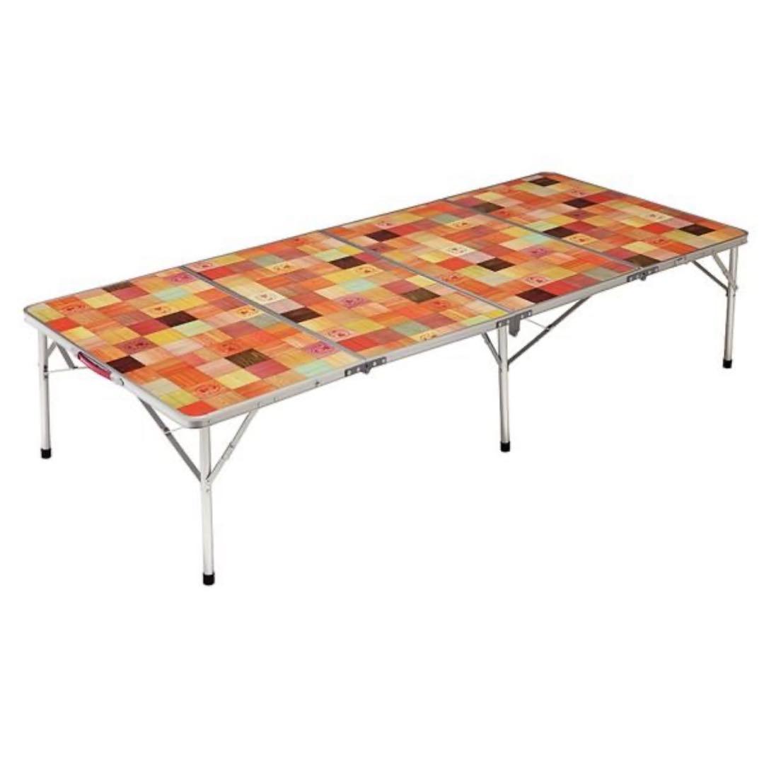 【美品】Coleman ナチュラルモザイク リビングテーブル 180プラス