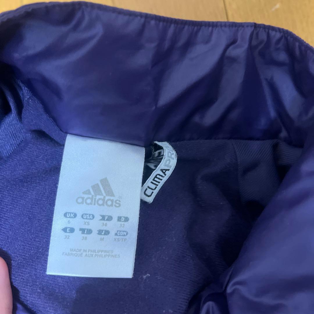 adidas ジャージ上下セット 紫色
